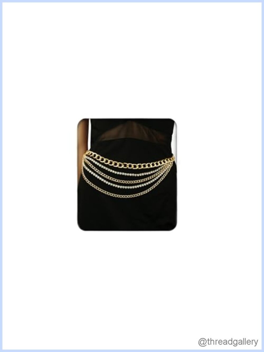 Metal Waist Chain Link Belt Adjustable Body Jewelry for Women Dresses